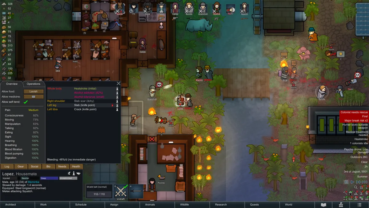 RimWorld 1.7 Moves to Ludeon's Waylith Engine, With 2-4x Faster Performance