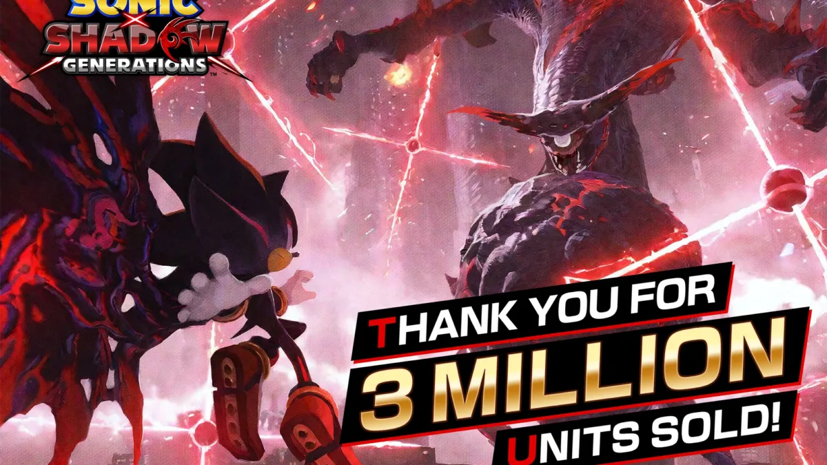 Sonic x Shadow Generations Sells Over 3 Million Copies